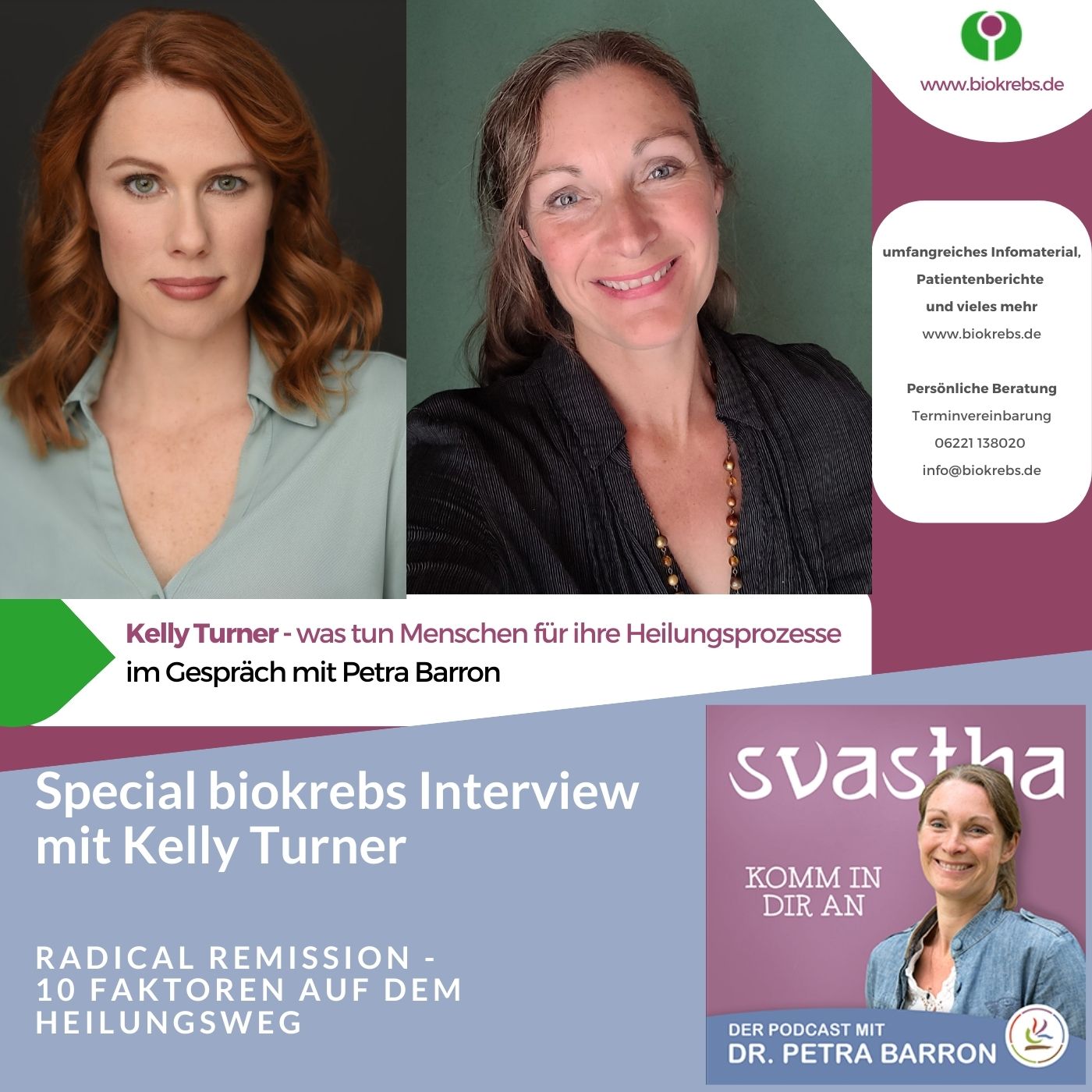 Special Biokrebs Interview mit Kelly Turner - 10 Faktoren auf dem Heilungsweg